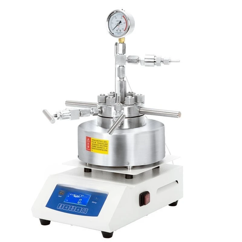 เครื่องปฏิกรณ์แรงดันสูงแบบกวนด้วยแม่เหล็กสำหรับการสังเคราะห์ในห้องปฏิบัติการด้วยเหล็ก  ปฏิกรณ์ไฮโดรเจนที่อุณหภูมิสูง