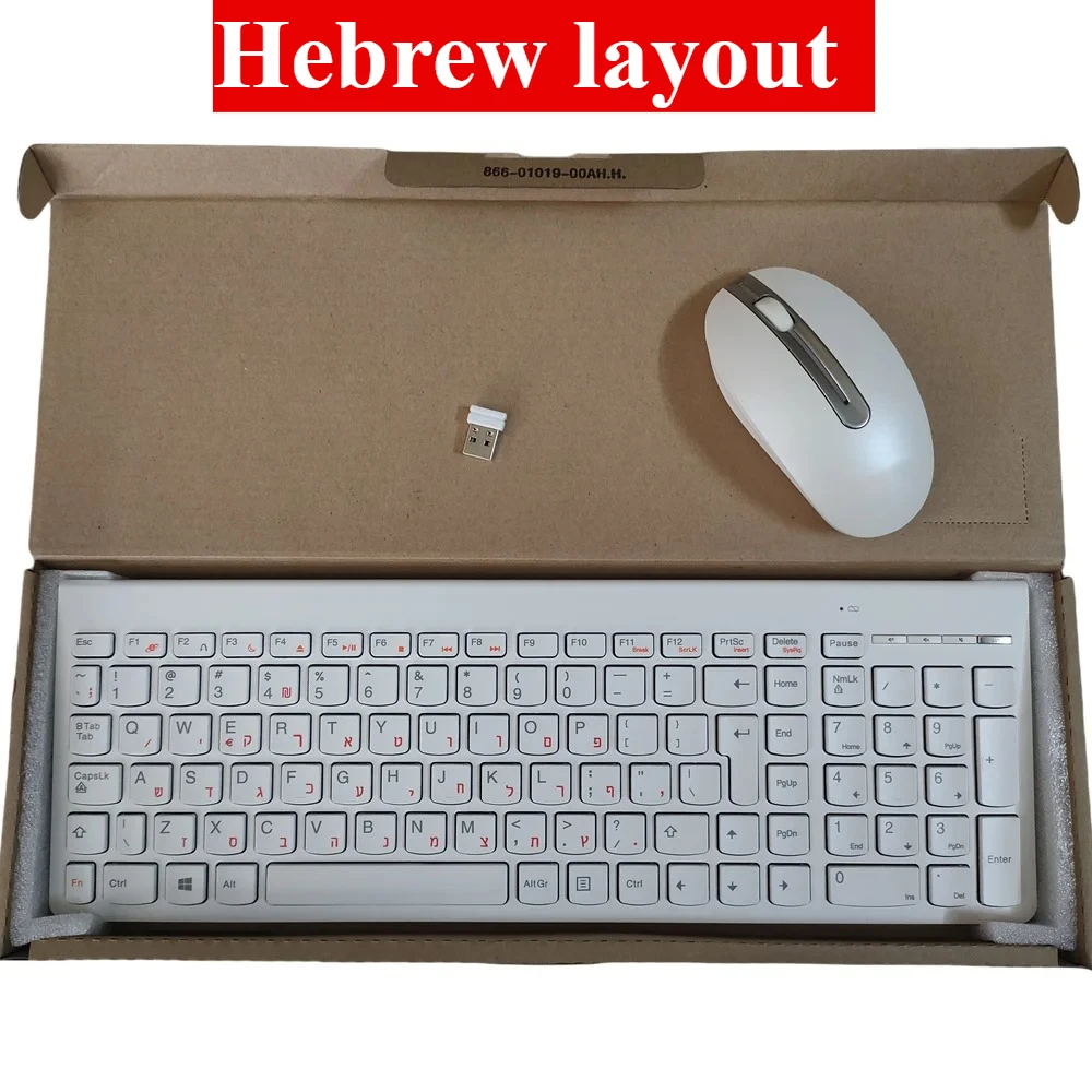 2.4G wireless ultra-thin keyboard and mouse set SK8861 for Lenovo USA Spanish Bulgaria French Hebrew German Greek