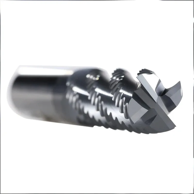 HRC66 4 Flute Roughing End Mill For Stainless Steel Aluminium CNC Milling Cutter Metal Tool 6mm 7 8 10 12MM 20MM Rough Machining