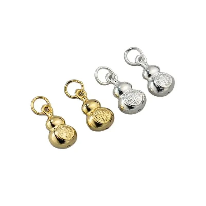 

1pc/lot 925 Sterling Silver Lucky Calabash Drop Charms Good Luck Gourd Decoration S925 Silver Pendants DIY Jewelry Accessories