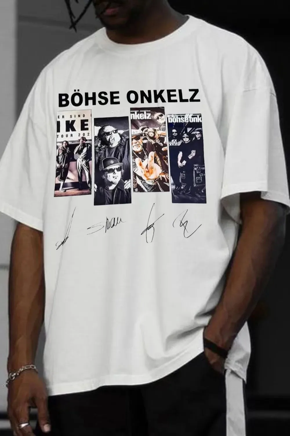 Böhse Onkelz Gehasst Verdammt Vergöttert II Printed Oversized T-Shirt, Cotton Unisex Summer Women And Men Comfortable T-shirt