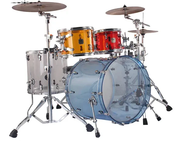 

Professional Performance Acoustic Acrylic Drum Kits Drum Sets