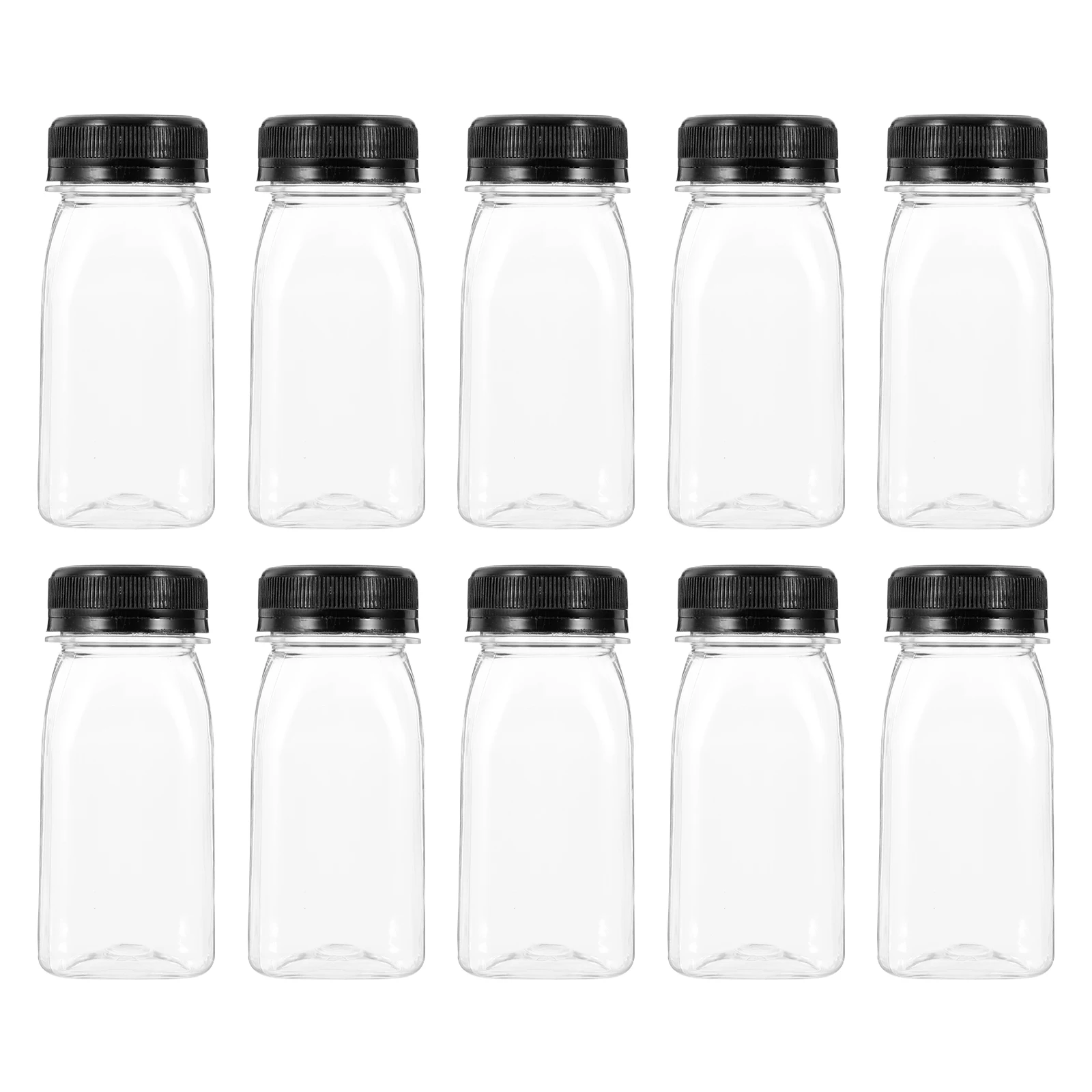 

20 Pcs Juice Bottles Portable Transparent Drink Containers Leak Proof Milk Coffee Small Water Storage Plastic Bottle Kitchen Bar