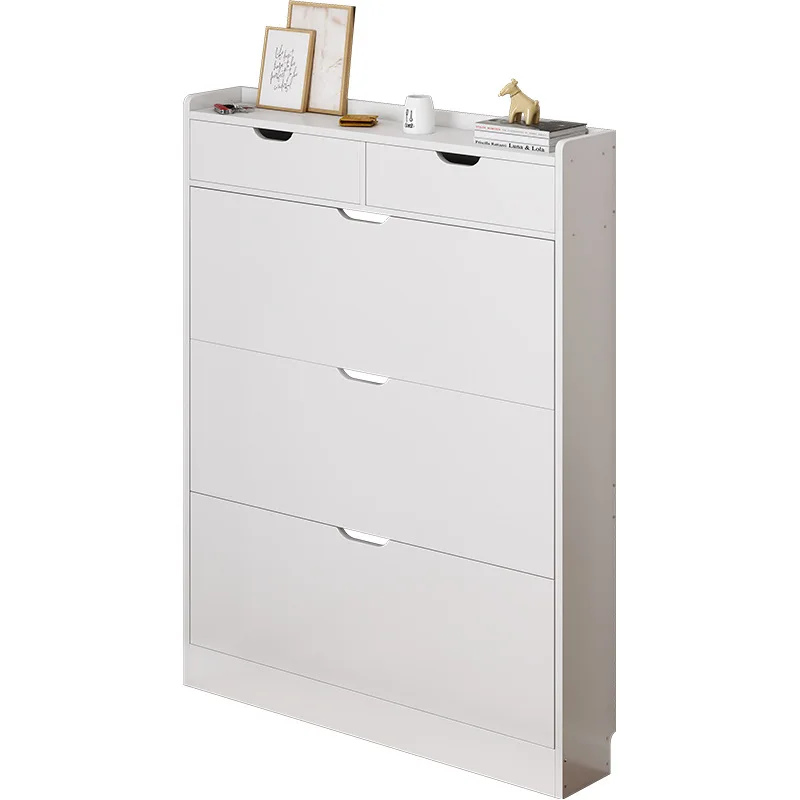 

Home shoe cabinet Ultra-thin storage integrated cabinet Large tipping bucket shoe cabinet