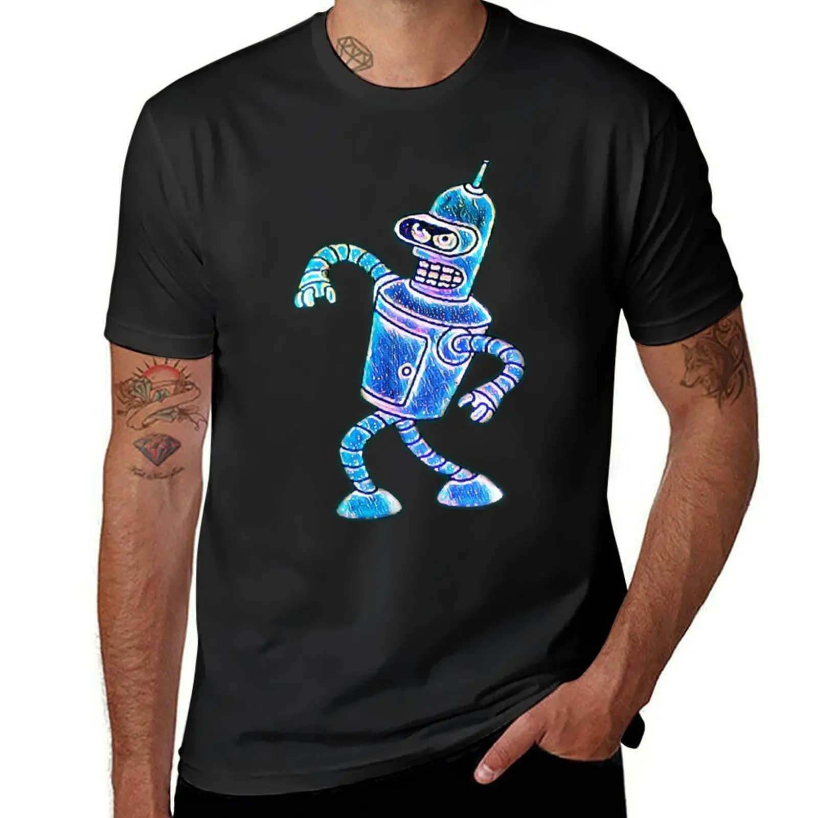 Bender Strut Midnight Edition T-Shirt animal prinfor boys anime clothes shirts graphic tees summer tops black t shirts for men