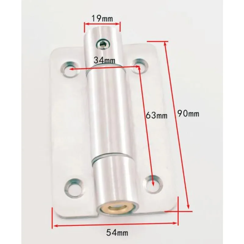 4PCS Thickened Stainless Steel 304 Spring Hinge For Public Toilet Partition Self-closing Door