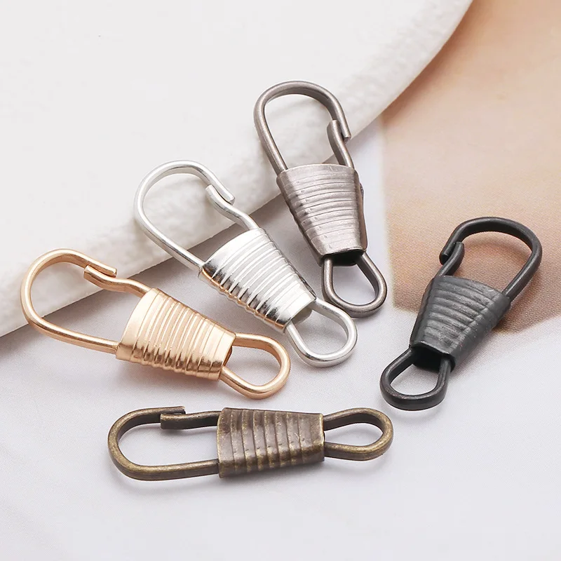 Metal Zipper Head Tool-Free Removable And Replaceable Bag Universal Zipper Pull Drop Buckle Clothes Pull Head Diy Accessories