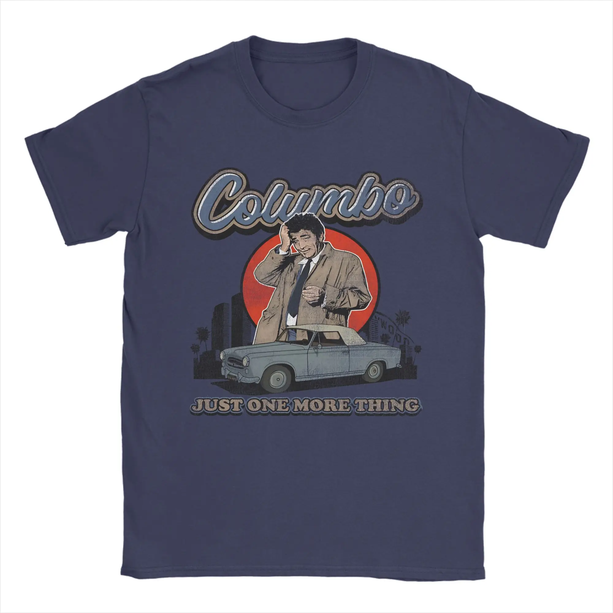 Columbo Men's T Shirt  Unique Tees Short Sleeve Round Neck T-Shirts 100% Cotton Original Tops
