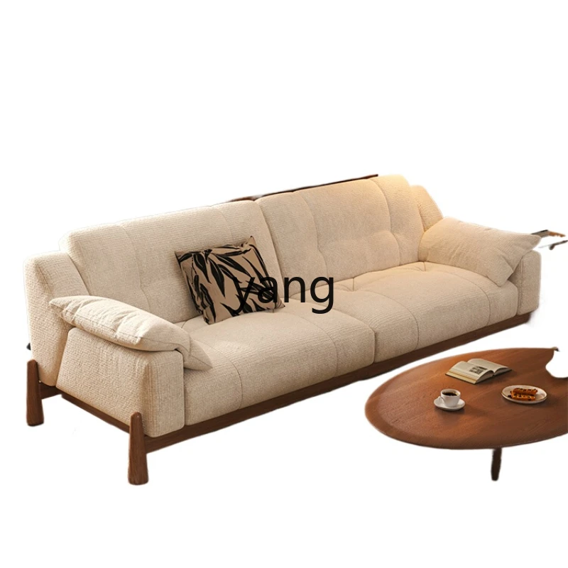 

CX solid wood fabric sofa living room modern simple sofa light luxury advanced removable and washable