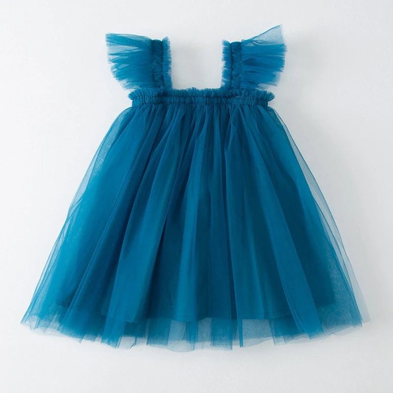 Summer Baby Girls Dress Infant Toddler Kids Tulle Tutu Fashion Elaborated Birthday Party Princess Dress Sleeveless Casual Dress