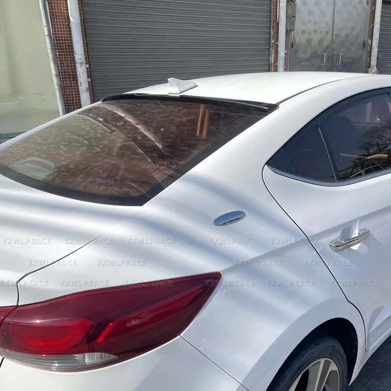 

For Hyundai Elantra Spoiler 2016-2019 ABS Plastic Unpainted Color Rear Window Roof Spoiler Wing Body Kit Accessories