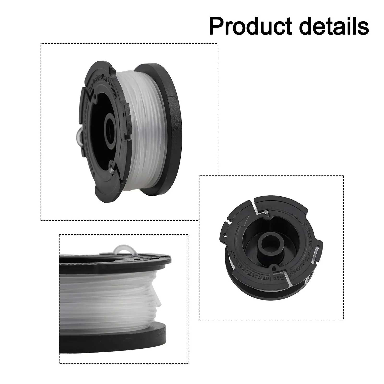 Replacement Spool Line For Black & Decker BESTA525 BESTA528 BESTA530 BESTE630 BD032 Garden Power Tool Accessories