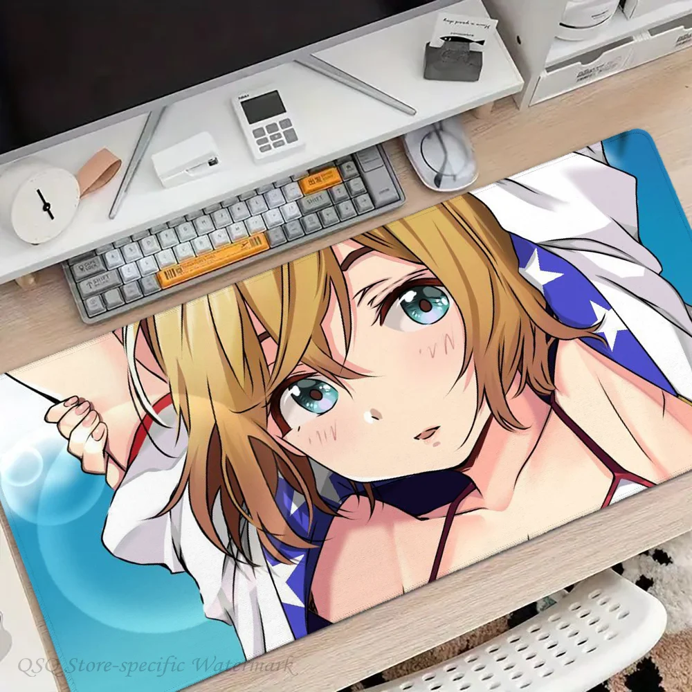 Mami Nanami Anime Mousepad Mouse Mat Desk Mat With Pad Gaming Accessories Prime Gaming XXL Keyboard Pad Padding Mat