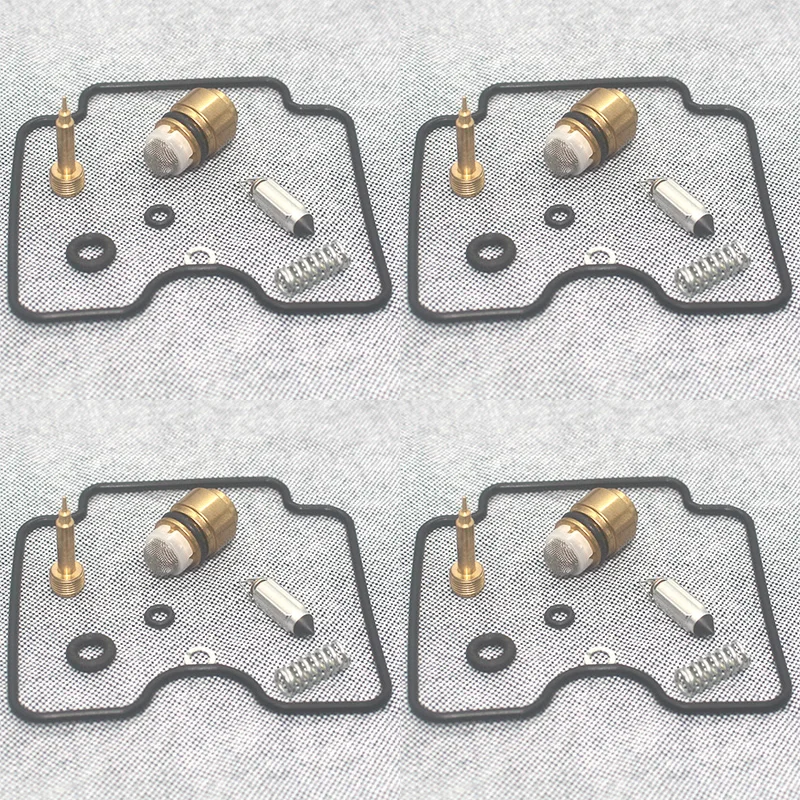 Carburetor Repair Kit Needle Valve 4 set for FZS1000 FAZER FZ-1 2001-2005 1000 Plunger diaphragm