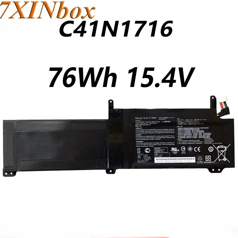 

7XINbox C41N1716 76 Втч 15,4 В 4940 мАч для аккумулятора ноутбука ASUS серии C41N1716 4ICP4/59/134