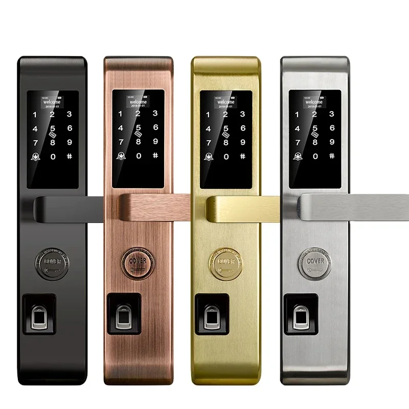 

Front Door Keyless Entry Fingerprint And Code Touchscreen Smart Electronic Mortise Lock Electric Door Lock OEM