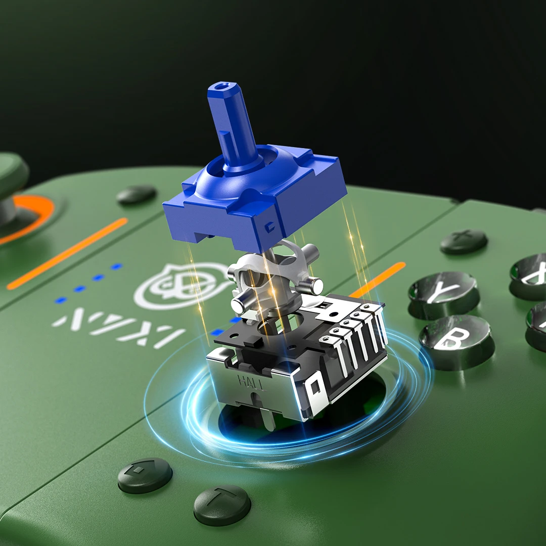 คอนโทรลเลอร์เกมไร้สายบลูทูธ NYXI Hyperion pro สำหรับสวิตช์ 2/สวิตช์ จอยเกมสีเขียว