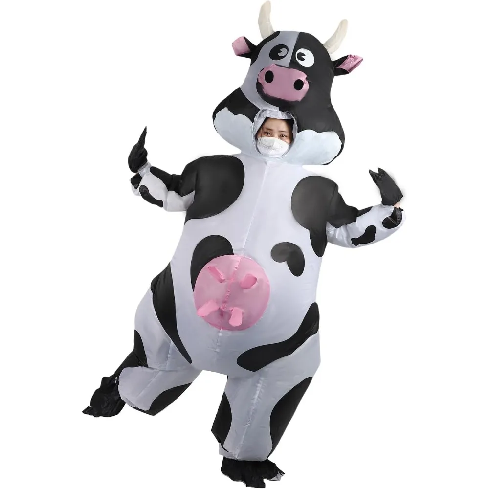 

Надувной костюм взрослой коровы, надувные костюмы для женщин и мужчин, забавные костюмы на Хэллоуин, карнавальные костюмы для ролевых игр, рождественский декор