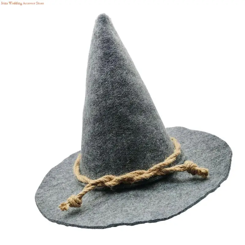 G92D Unique Scarecrows Witch Hat Wide Border Halloween Hat Comfortable Witch Hat