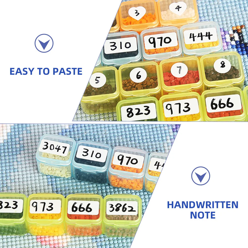 

3 рулона, пустые липкие этикетки, белые записываемые наклейки, бирки для сортировки этикеток с именем, многофункциональные клейкие наклейки для этикеток