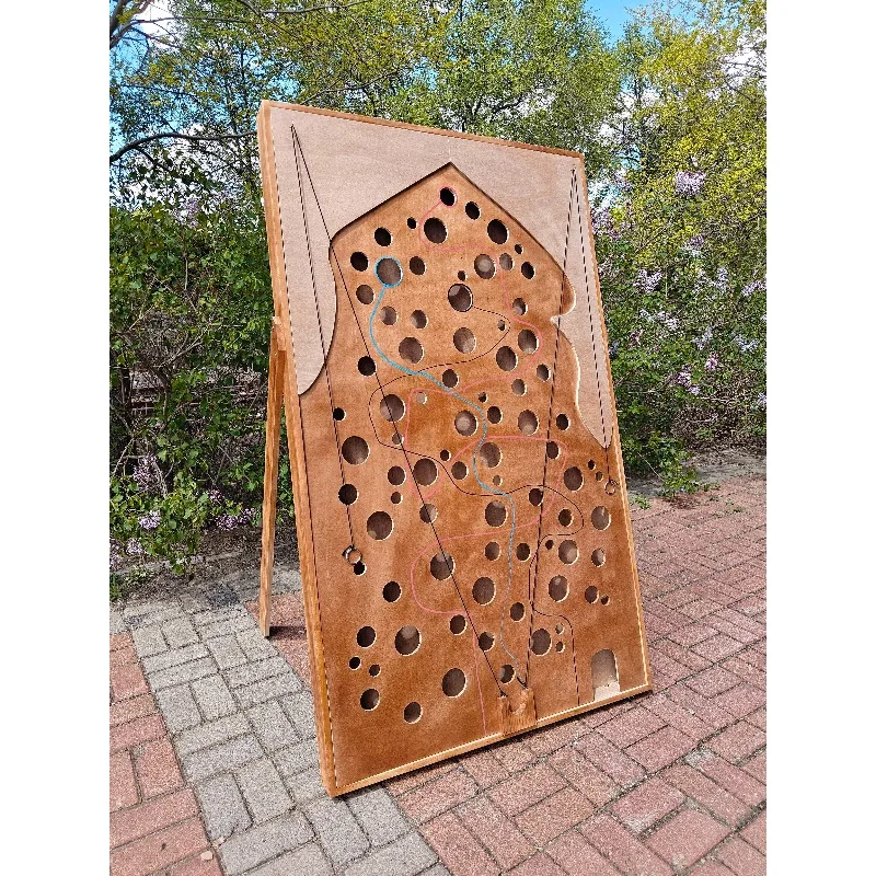 

Super Large Ball Labyrinth Wooden Toy Interactive Device Camping Children's Playground Outdoor Wooden Toy