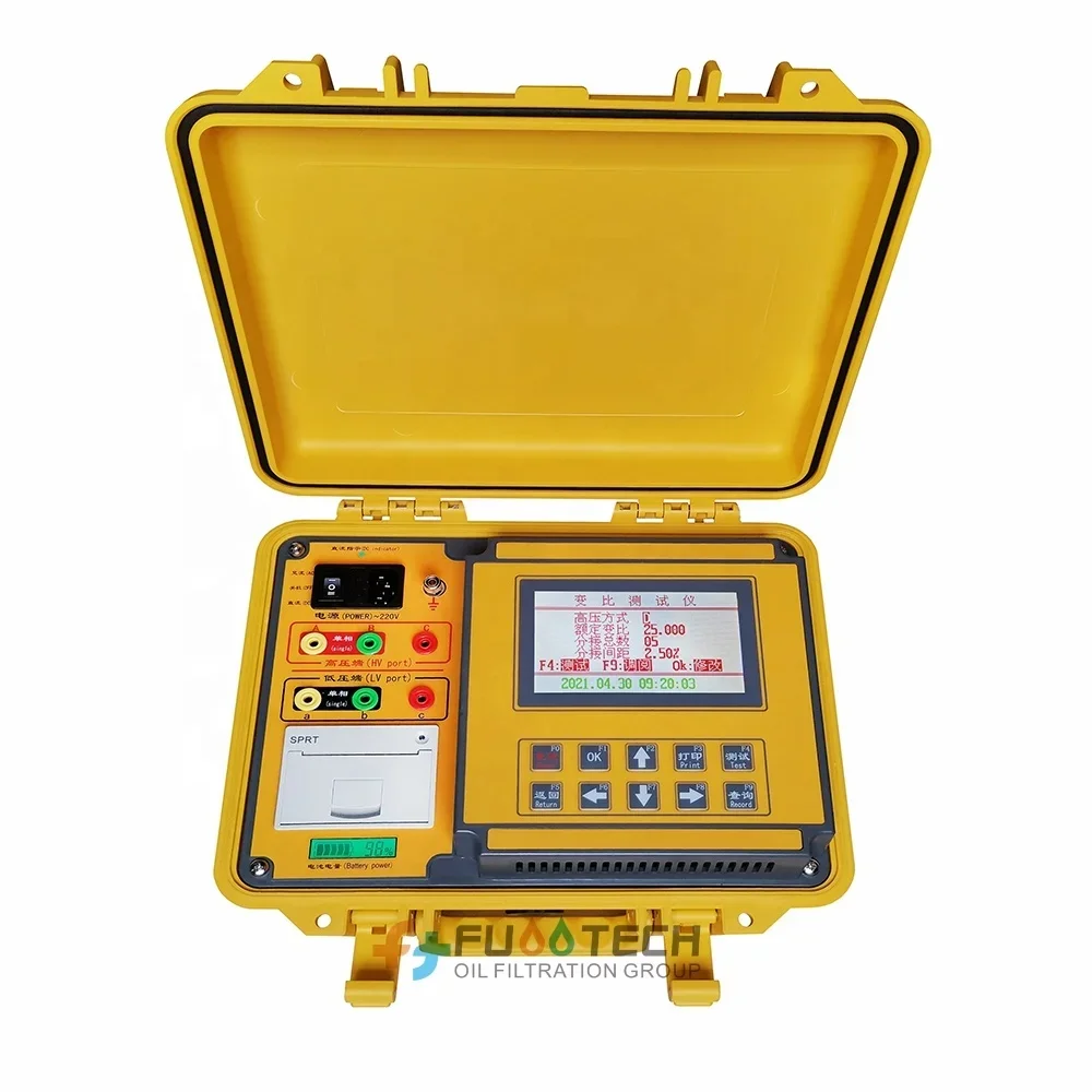 2024 Portable FTBB-10A Automatic Transformer Turns Ratio Tester for Single and Three Phase Transformers