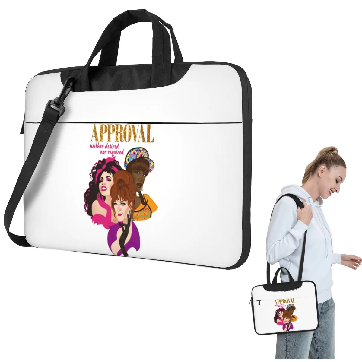 

Approval Not Required Crossbody Laptop Bag Case Computer Bag Resistant Protective Notebook Pouch for Macbook Pro