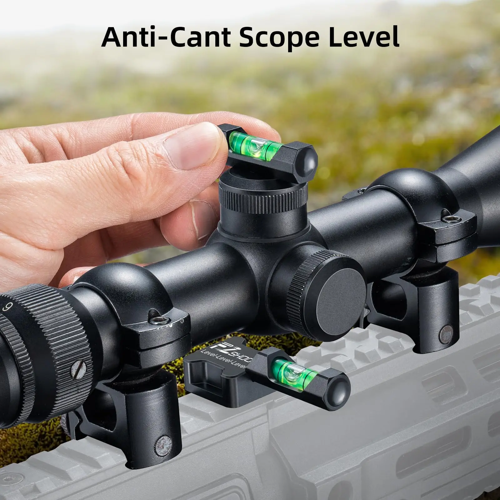 ชุดปรับระดับขอบเขต EZshoot พร้อมฐานแม่เหล็กที่แข็งแกร่ง การสอบเทียบที่แม่นยํา เครื่องมือระดับฟอง การติดตั้งอุปกรณ์เสริมเลนส์ป้องกัน Cant