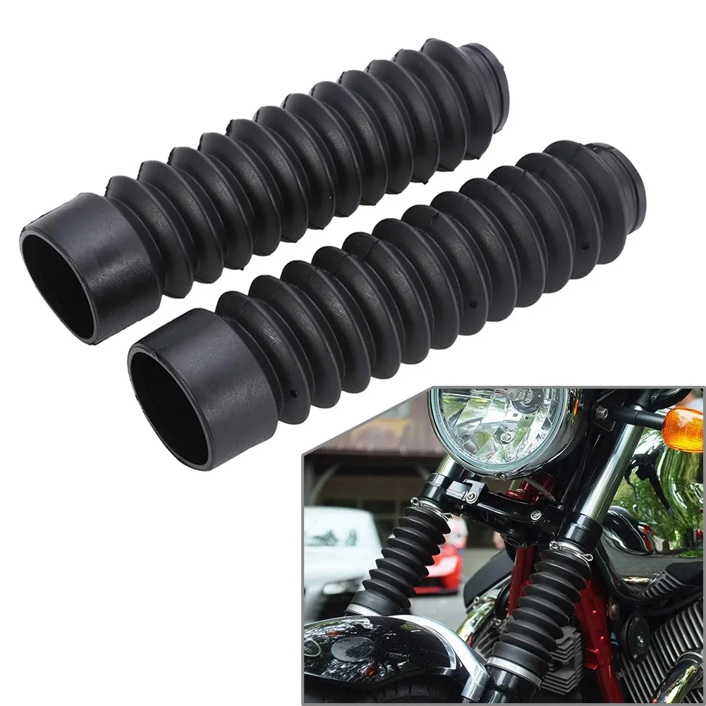 2 Pcs Front Fork Cover Gaiters Gators Boot Shock Protector Dust Guard For Motorcycle Motocross Off Road Pit Dirt Bike