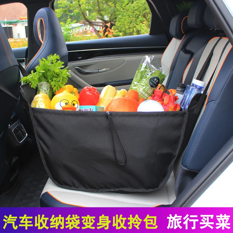 

CAR SHOPPING STORAGE BAG SEAT ORGANIZER OXFORD CLOTH SHOULDER BAG TRAVEL WASHABLE PORTABLE