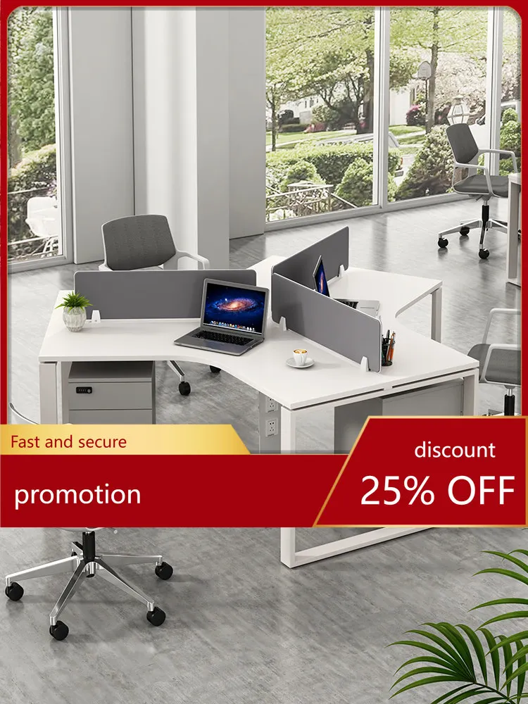 CZ Creative Employee Desk Simple Modern 6-Seat Office Desk and Chair Set Staff Office Desk 3 Office Furniture