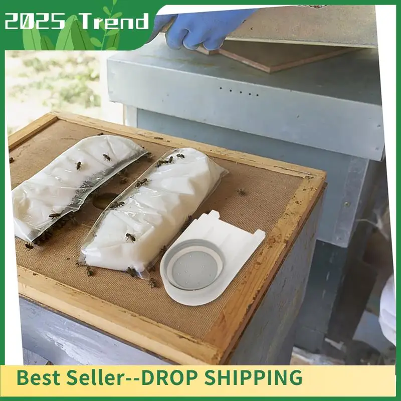 AD33 HOT Upgraded Bee Feeder, Suitable For Hives, Mason Jar Lids, Bee Entrance Feeders, For Outdoor Feeding Water Or Bee Syrup
