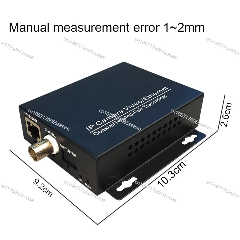 1 Kanaal Ip Coaxiale Extender/Converter Eoc Ethernet Over Coax