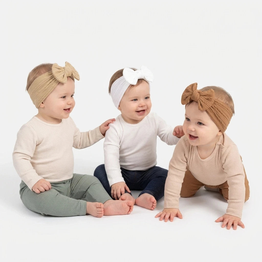 Baby Girls Turban Kids Hair Bands Newborn Headwrap Baby Hair