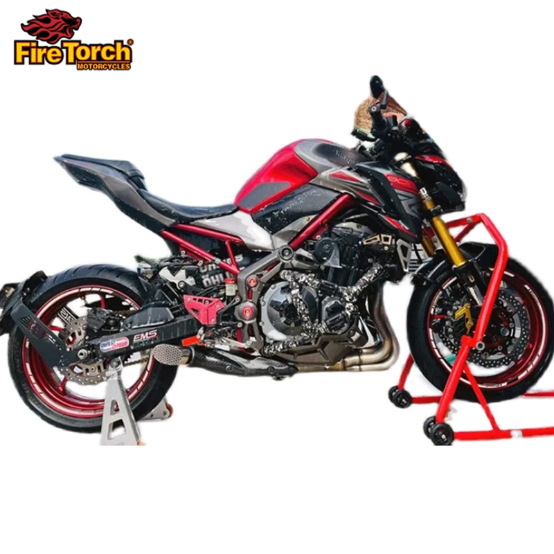 Slip On For KAWASAKI Z900 E A2 Ninja 900 2017 2018 2019 Motorcycle Exhaust Pipe With Tube Gasket Hidden Escape Moto Mini Muffler