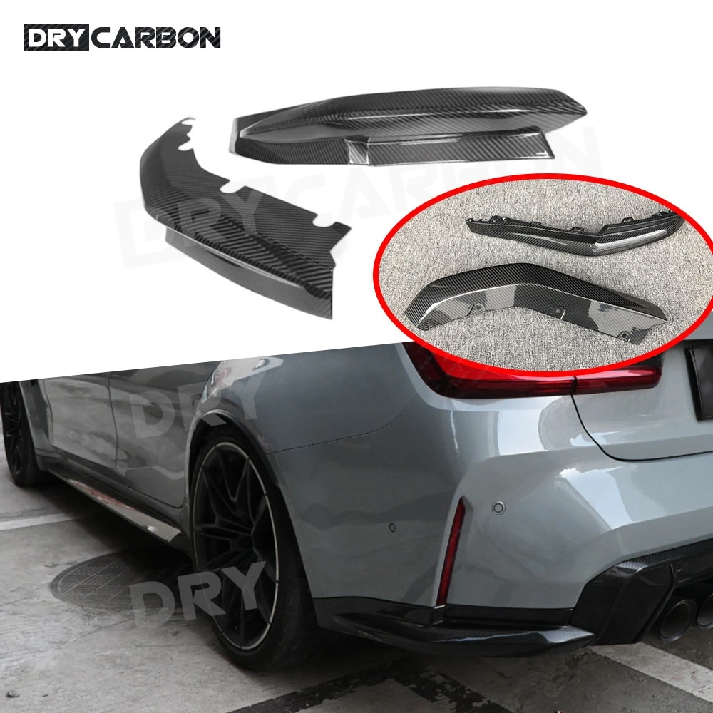 

Rear Bumper Lip Splitters Flaps Apron for BMW G80 M3 G82 G83 M4 2021Up Dry Carbon Fiber Rear Diffuser Lip Winglets FRP