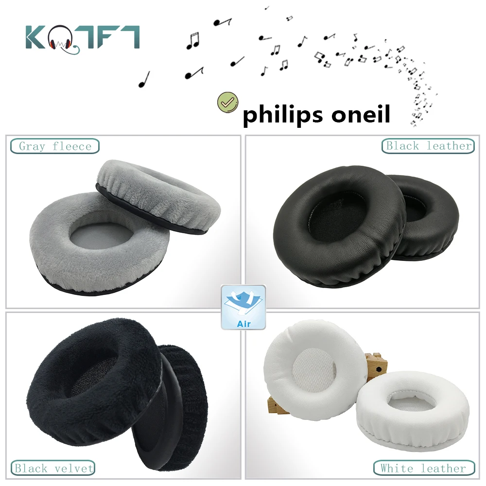 

KQTFT flannel 1 Pair of Replacement Ear Pads for philips oneil Headset EarPads Earmuff Cover Cushion Cups