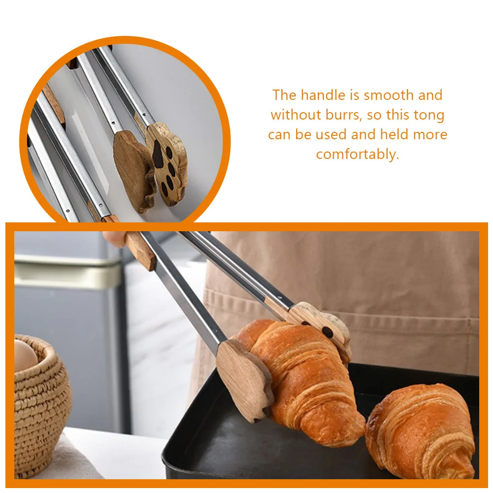 

Cat Paw Food Tongs Stainless Steel Kitchen Serving Utensils For Bbq Salad Cake Pastry Meat Spaghetti Pasta Buffet Dessert