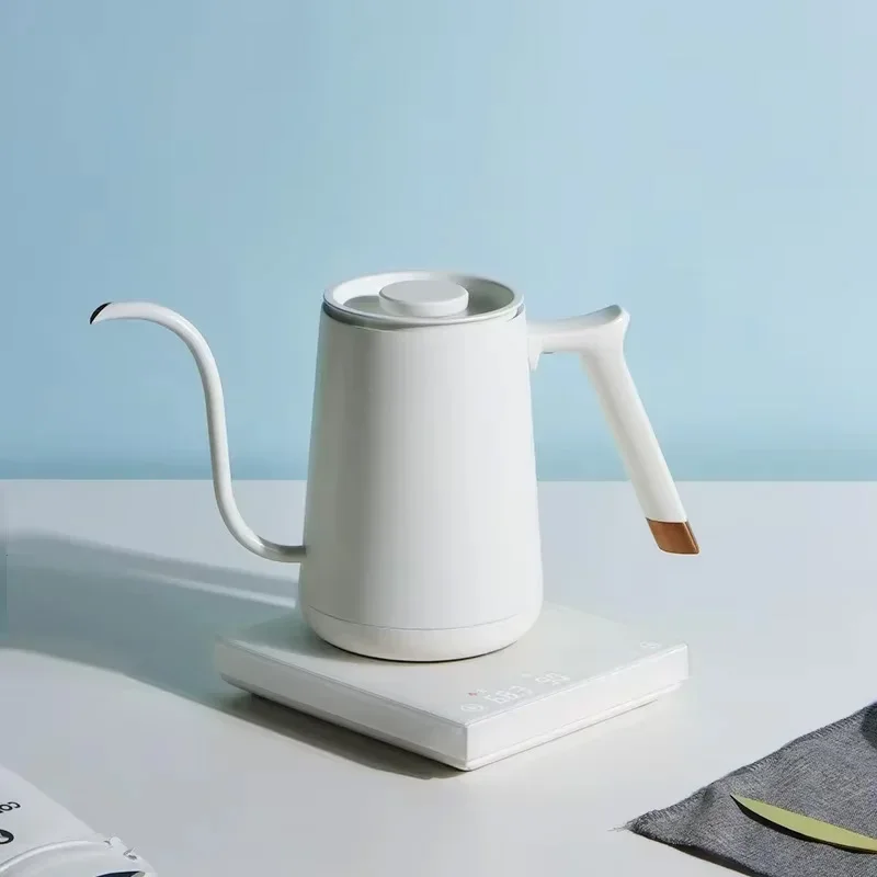 Timemore Fish Smart Elektrische Giet Over Ketel 600ml 220v Fijne Mond Temperatuurregeling Aanpassen Hand Brouwen Koffiepot geschenken T