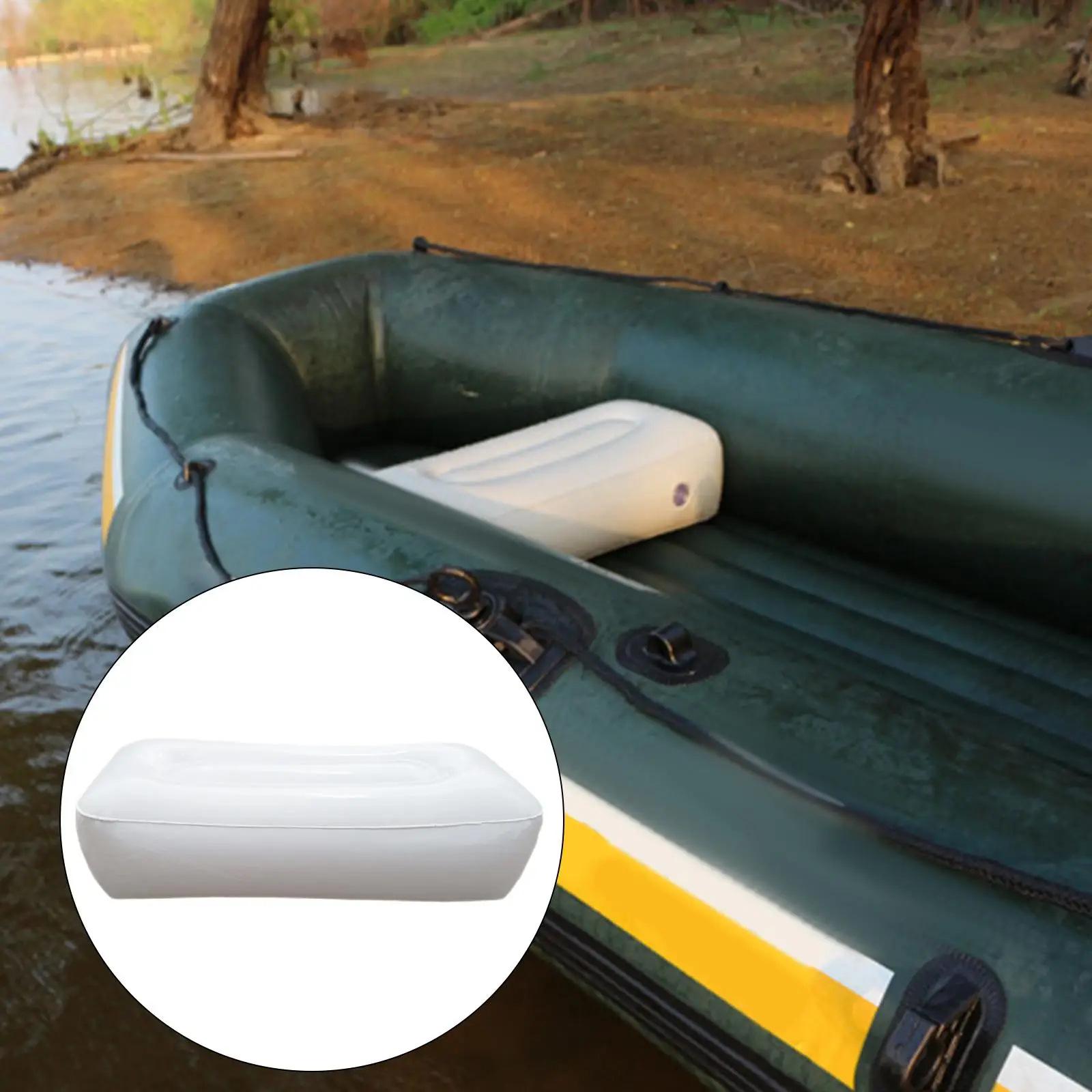 Inflatable Boat Seat Moistureproof Waterproof Soft Big PVC Seat Cushion