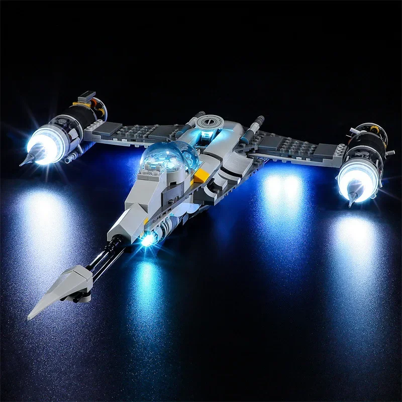 Kit de luz LED N-1 Starfighter do Mandalorian, DIY, apenas luz LED sem modelo de blocos, 75325