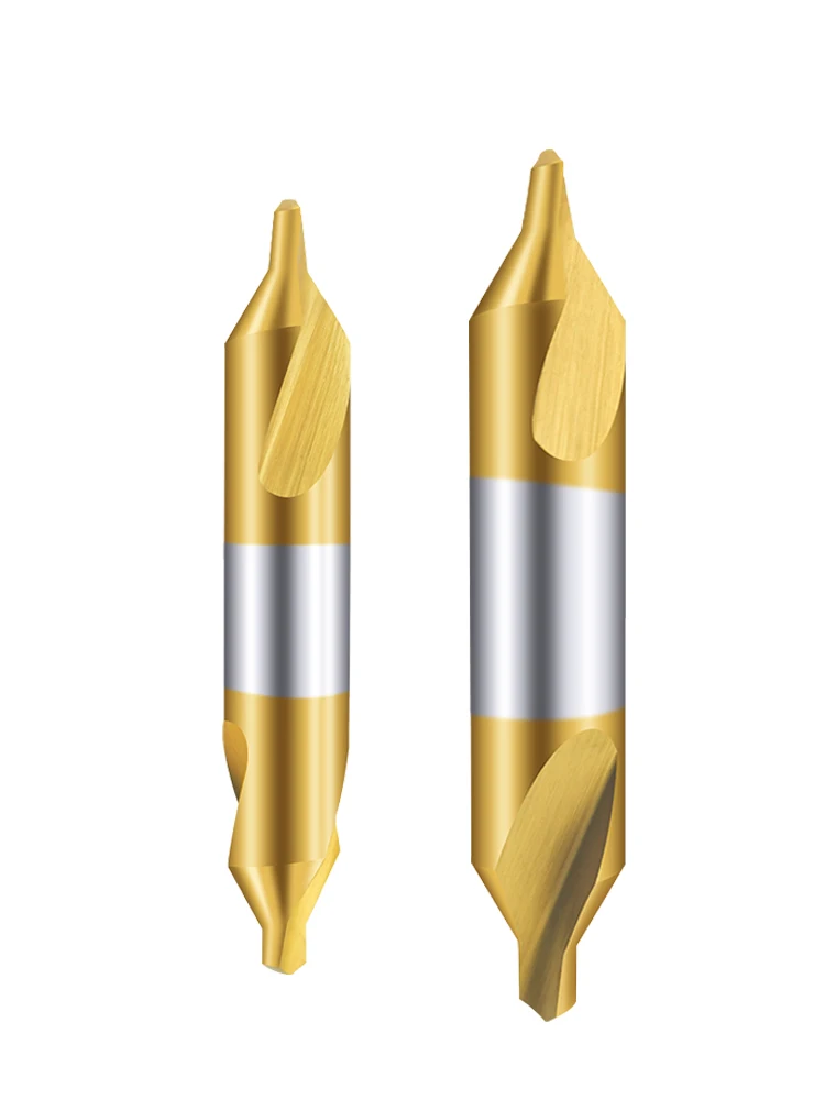 

Центральное сверло из титана с кобальтовым покрытием A-типа 60 ° удлиненное полностью заземляющее сверло со спиральной канавкой из высокоскоростной стали