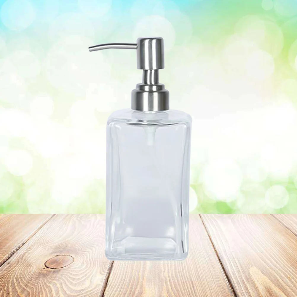 

500Ml Glass Travel Bottle Refillable Reusable Lotion Shampoo Container Portable Liquid Soap Dispenser for Camping Trip Home Use