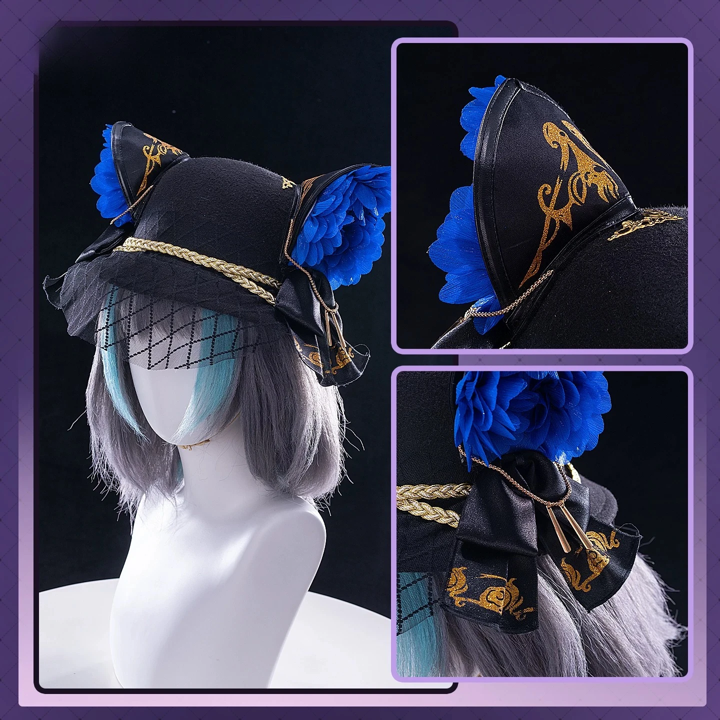 Game Cosplay Series: Azur Lane HMS Cheshire Cait Sith Crooner Cosplay Costume Sexy Qipao Women Dress Cheongsam Halloween view 3