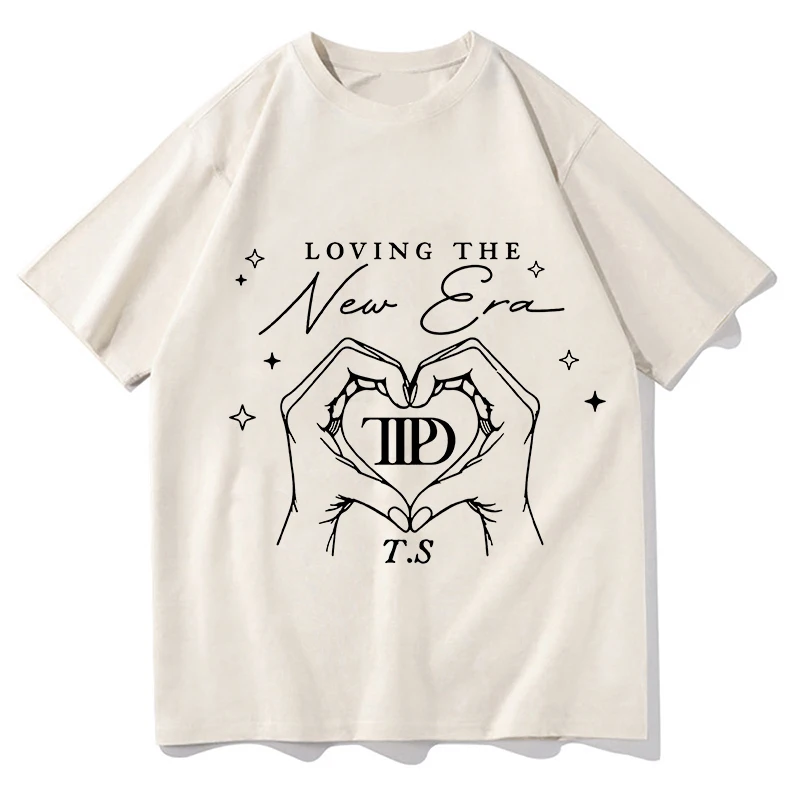 

2024 New Album The Tortured Poets Department T Shirt Men Harajuku Vintage T-Shirt Unisex Stationery for Poets Cotton Tees Shirts