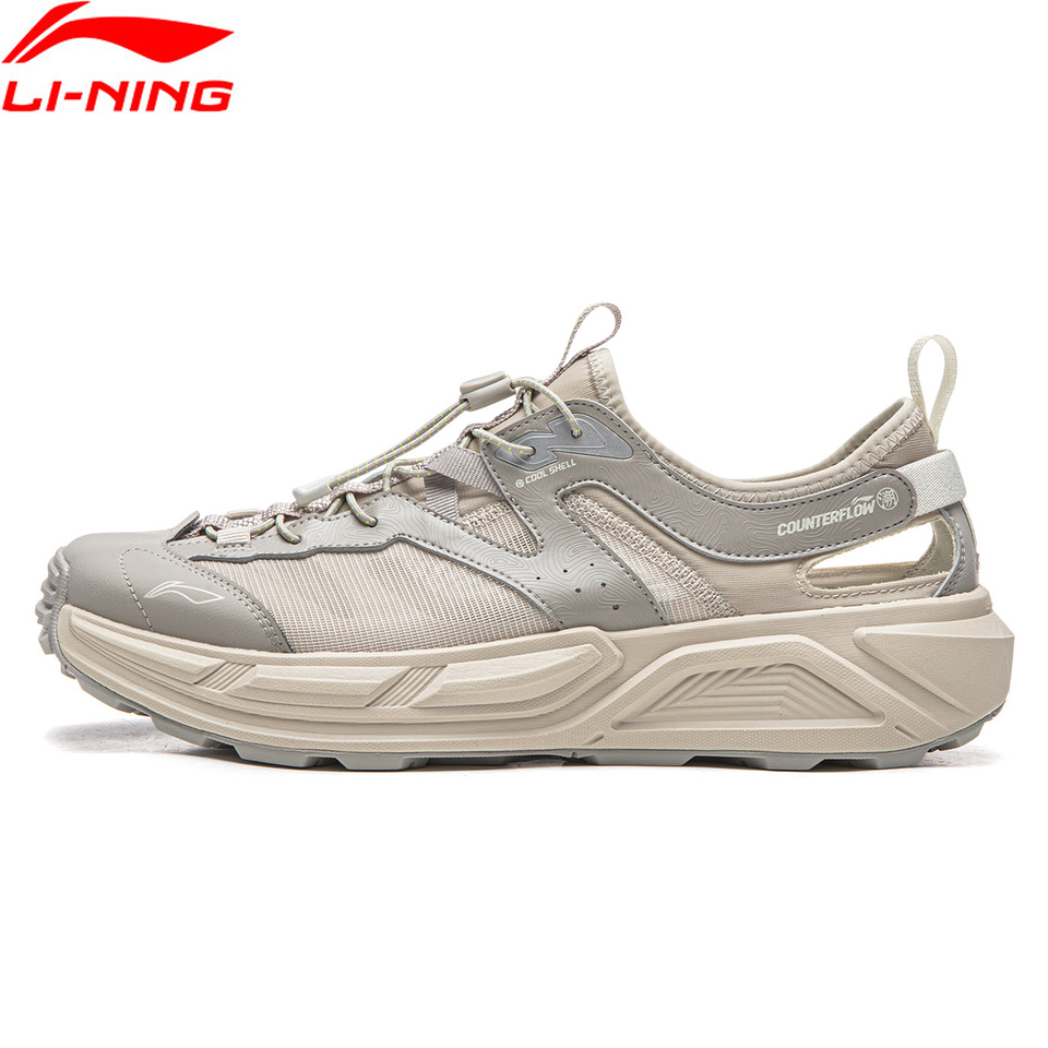  Li-Ning Unisex WUI COBBLES Outdoor Sandals Breathable Shock Absorption Lightweight Stable LiNing Leisure Sandals AGHW003 