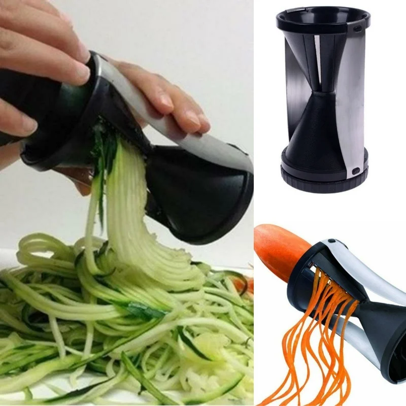 Kitchen Multifunctional Shredder Creative Spiral Funnel Shredder Rotary Vegetable Slicer Hourglass Planer Cooking Tools