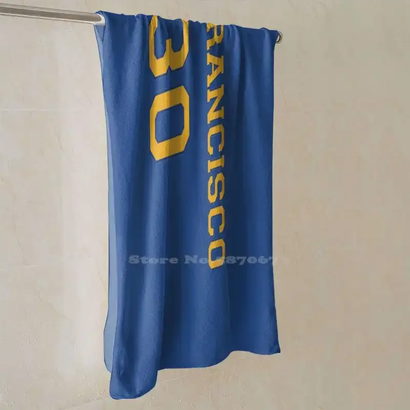 San Francisco 30 Quick Dry Beach Towel Microfiber Bath Towels Golden State Basketball Warriors The Bay San Francisco Steph