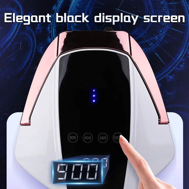 96W UV LED Gel Nail Lamp 2024 New Rechargeable Design 365nm Nail Salon Curing Tool