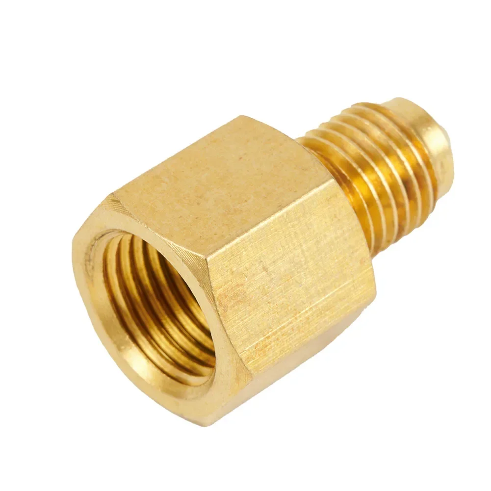 1pcs Nitrogen Regulator Adapter Brass For G1/4'' Threads Nitrogen Equipment SAE 1/4 Threaded Connection Tube Corrosion Resistant